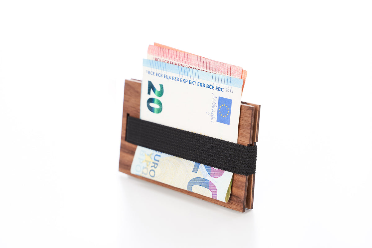 Wallet Holder - Walnut Wood
