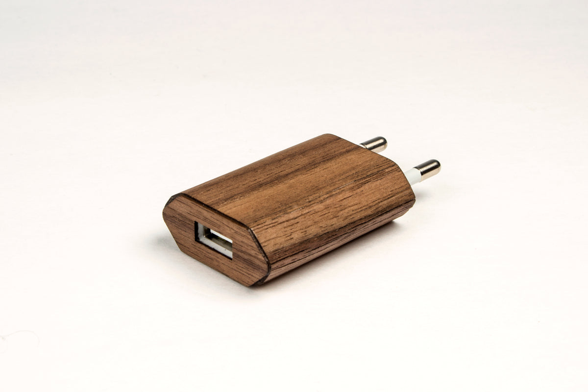 Iphone charger real wood skin cover case for Iphone 5 6 7 8 plus X 1