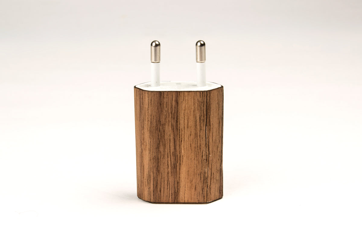 Iphone charger real wood skin cover case for Iphone 5 6 7 8 plus X 2