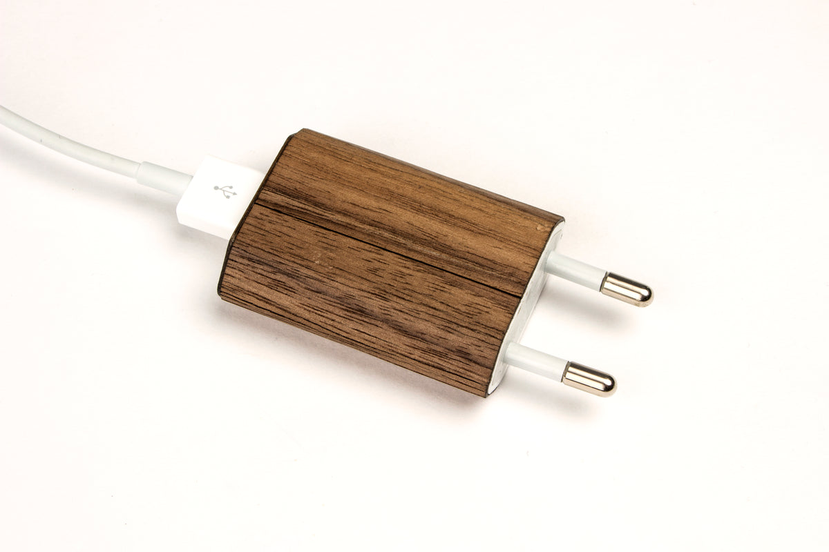 Iphone charger real wood skin cover case for Iphone 5 6 7 8 plus X 5