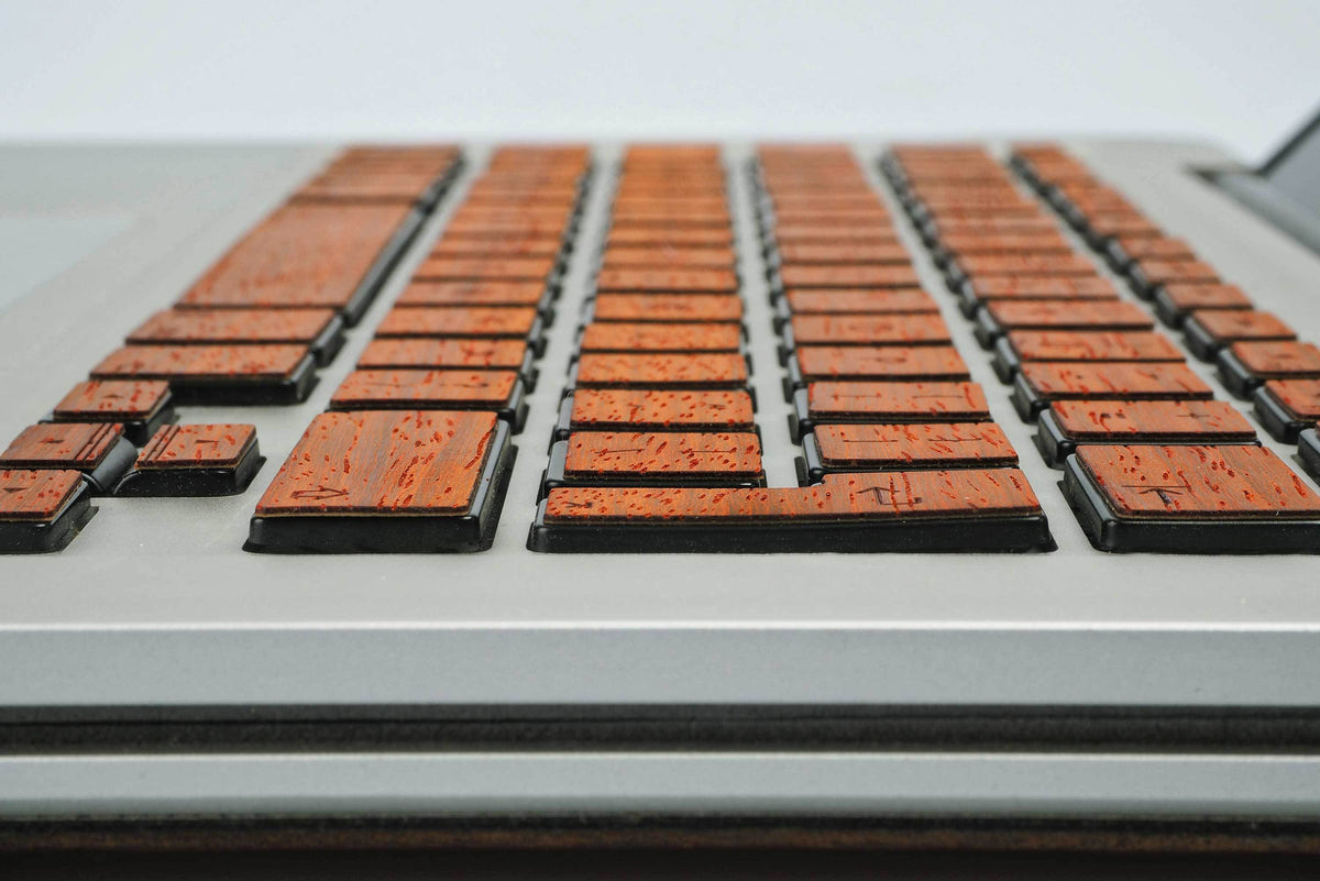 Macbook Keyboard Padauk Wood Sticker Decal Skin Cover Case for Air Pro 11 13 15 12 inch in 1