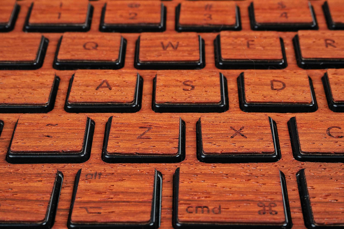 Macbook Keyboard Padauk Wood Sticker Decal Skin Cover Case for Air Pro 11 13 15 12 inch in 1